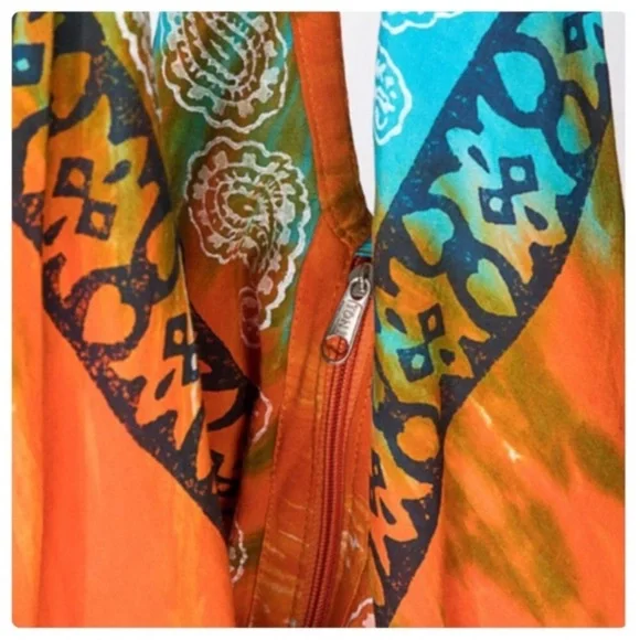 NEW Ruggine Colorful Boho Shoulder Bag with Zipper & Paisley Print BNIP - Picture 6 of 10